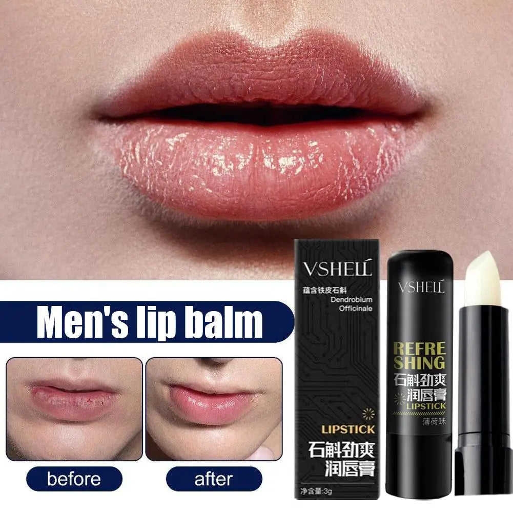 Men Lip Balm Gently Moisturizes Anti-Cracking Remove Dead Skin Refreshing And Not Greasy Men's Cosmetics Lips Skin Care Products
