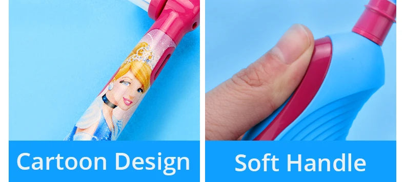 Cepillo de dientes eléctrico Oral-B Kids con cerdas suaves y cabezal reemplazable con temporizador de 2 minutos para niños mayores de 5 años.