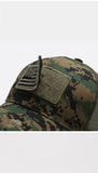 Black Mesh - Backed Baseball Cap with American Flag Patch - Stylish and Patriotic Accessory