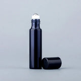 5/10ml UV Glass Stainless Steel Beads Essential Oil Roll-on Glass Bottle Eye Cream Massage Application Sample 1pc