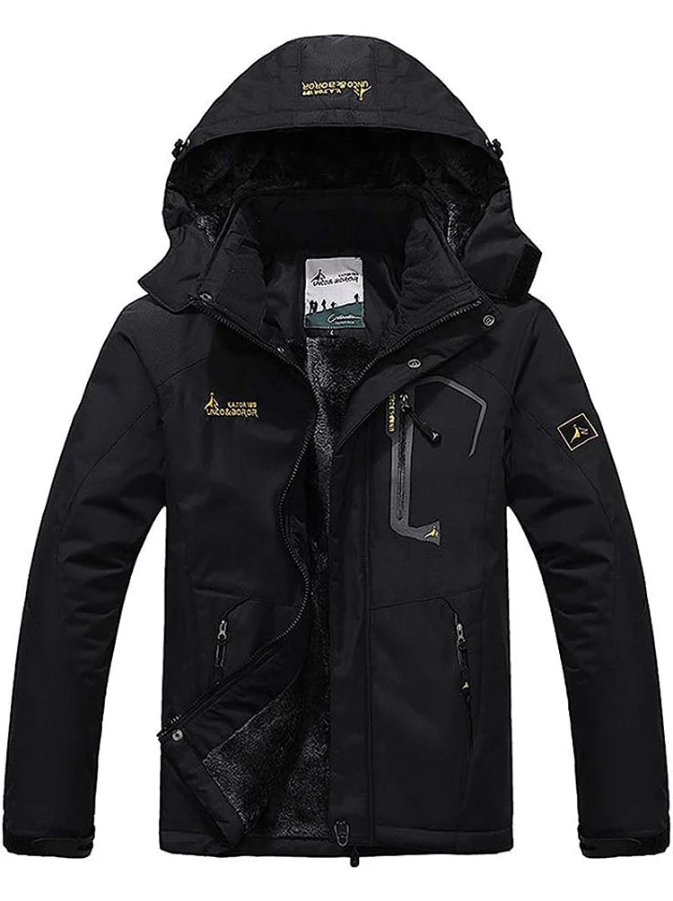 Men's Winter Parkas Outdoor Jacket Thicken Fleece Warm Waterproof Windbreaker Ski Jackets Climb Men Thick Coat Hot Sale