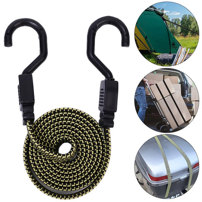 New Elastics Rubber Luggage Rope Cord Hooks Bikes Rope Tie Bicycle Luggage Roof Rack Strap Fixed Band Hook Car Accessories