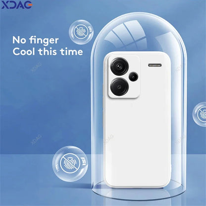 Original Soft Case for Xiaomi Redmi Note13 Note 13 Pro Plus Pro+ 13Pro+ 5G Shockproof Full Protective Liquid Silicone Back Cover