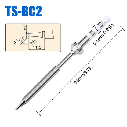 Pine64 TS100 TS101 Soldering Iron Tips Replacement Various Models of Pinecil V2 Electric Soldering Iron Tip TS Series BC2 ILS