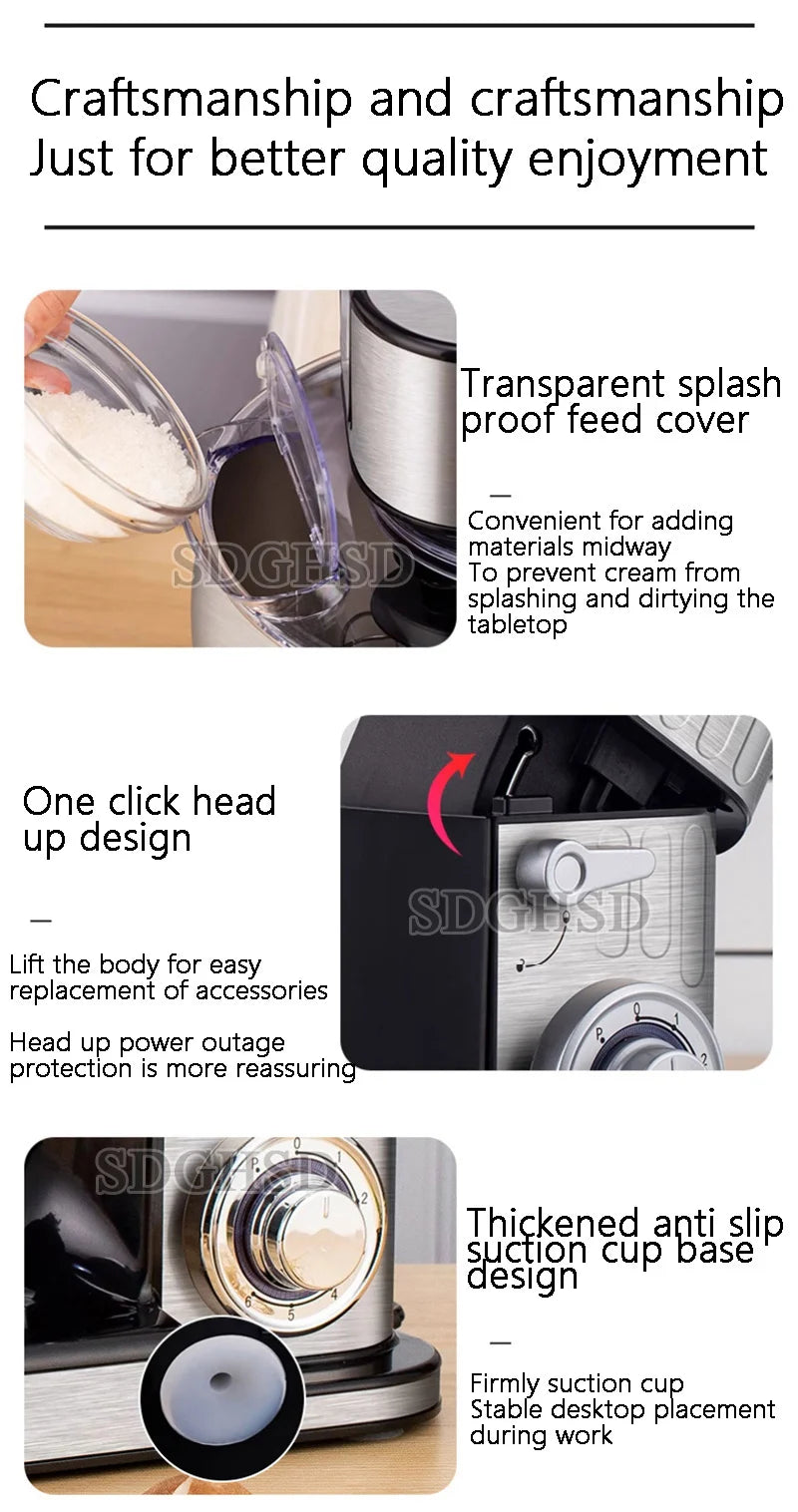 Culinary Robots Candy Home Food Processing Electric Meat Grinder Mixer Kitchen Mixers Appliances Blender the Dough Machine