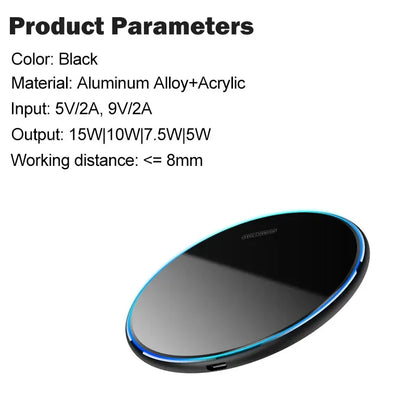 15W Fast Wireless Charger for Google Pixel 7a 8a 6 7 8 9 Pro XL Fold Wireless Charging Qi-compatible Charger with Cable