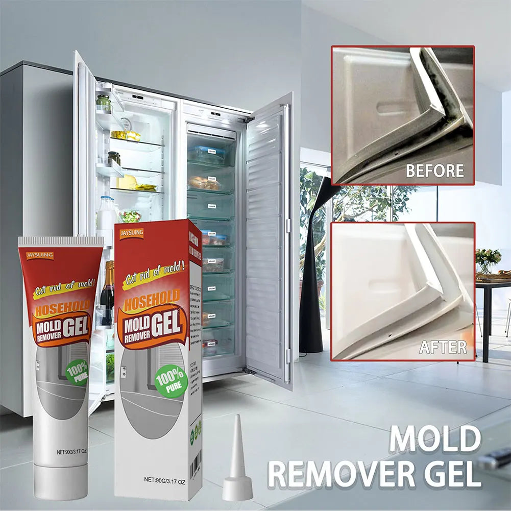 Gel removedor de moho químico de 90 g para paredes, limpiador ecológico para duchas, cocinas, fregaderos, paredes y azulejos.