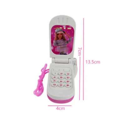 Teléfono móvil luminiscente con tapa clásica nostálgica para niños, música electrónica, juguete interactivo para padres e hijos, regalo navideño