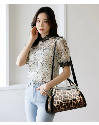Alligator Patent Leather Shoulder Crossbody Hand Bags for Women Brand Luxury Handbags Women Bags Designer Hobos Two Layers Sac