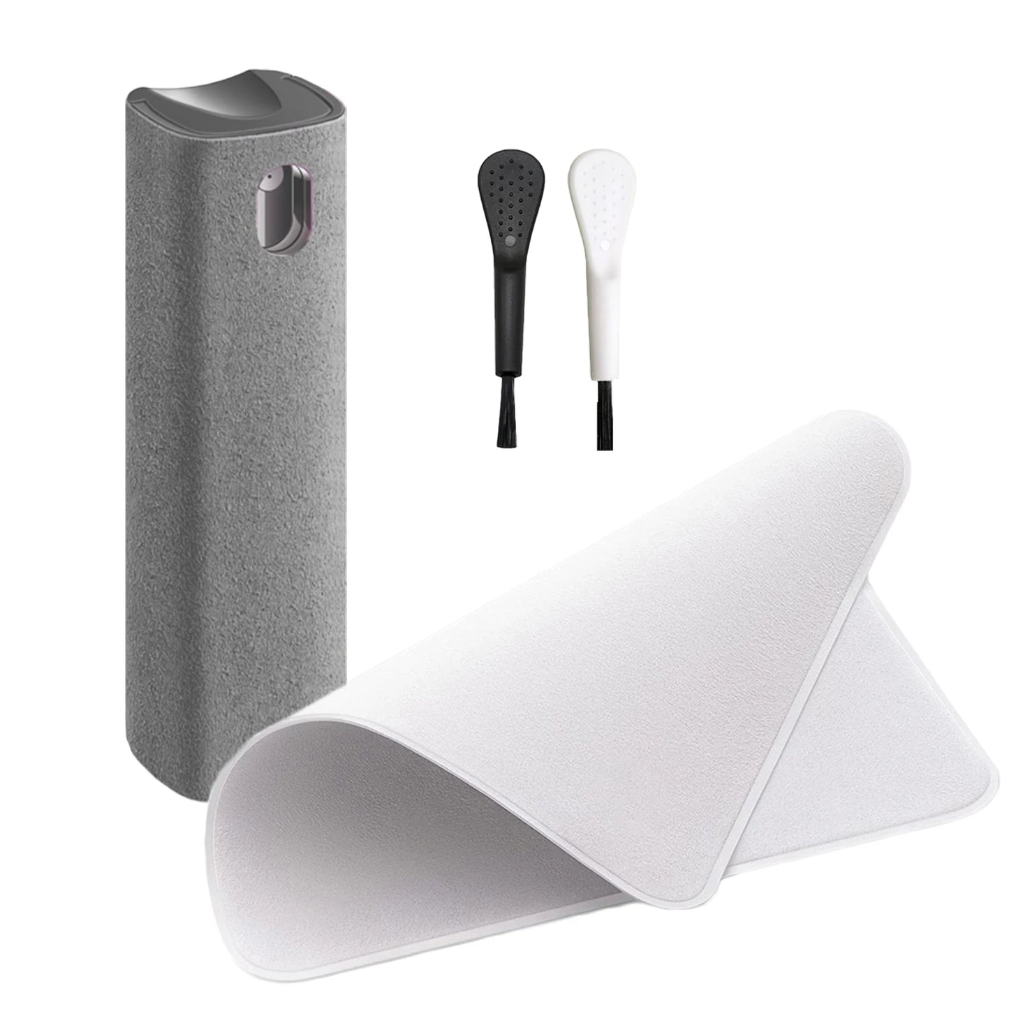 Microfiber Cloth Screen Cleaner Touchscreen Mist Cleaner All in One Spray Bottle Wipe Cleaner Fingerprint-Proof Cleaning Tool