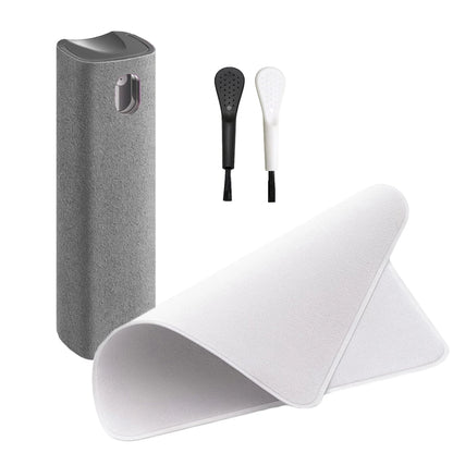 Microfiber Cloth Screen Cleaner Touchscreen Mist Cleaner All in One Spray Bottle Wipe Cleaner Fingerprint-Proof Cleaning Tool