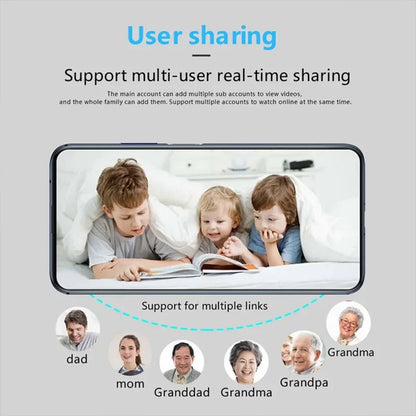 Minicámara inalámbrica X5 de 1080P para vigilancia, videocámara de seguridad con visión nocturna y detección de movimiento, monitor para casa inteligente.