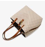CH Women's Large Capacity Handbag Daily Commuting High-end Versatile PU Material Letter Printed Design Women's Crossbody Bag