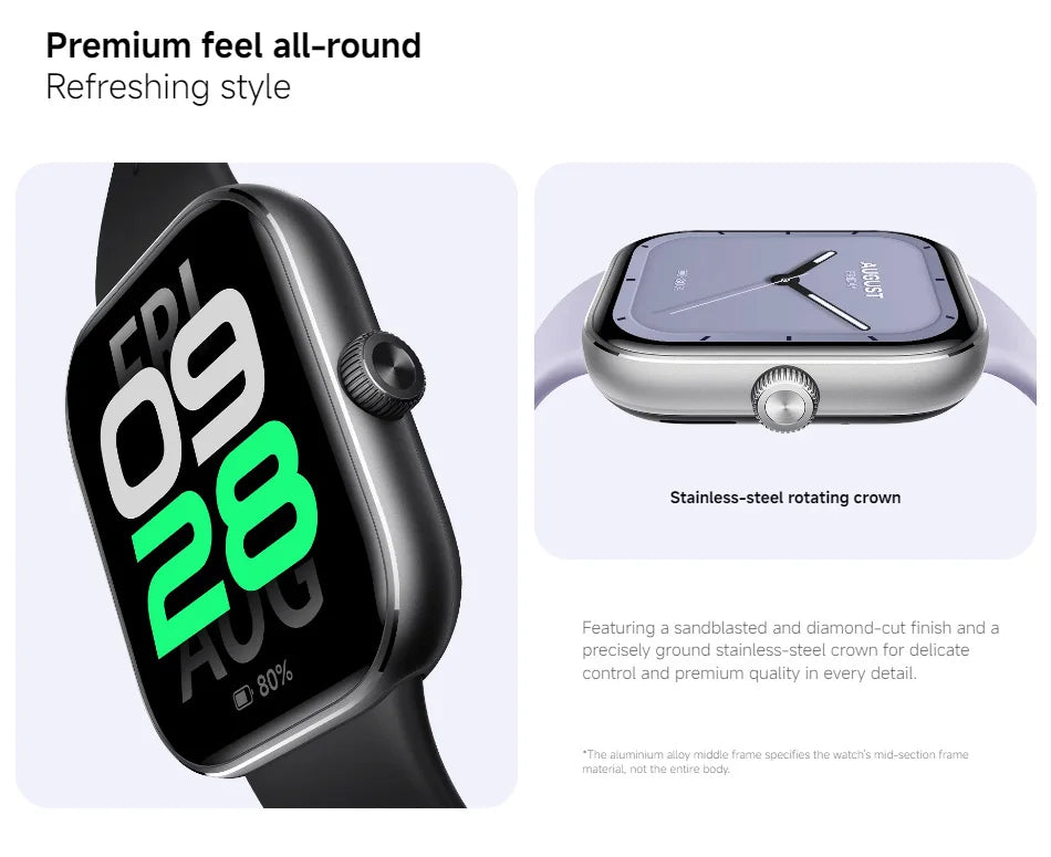 Global Version Xiaomi Redmi Watch 5 2.07 "60Hz AMOLED Screen Built-in GNSS Bluetooth Call 150 + Sports Modes 24 Days Battery Life