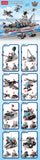 1000+Pcs Navy War Chariot Ship Army Boat Plane Model Warships Building Blocks City Children Toys for Boy