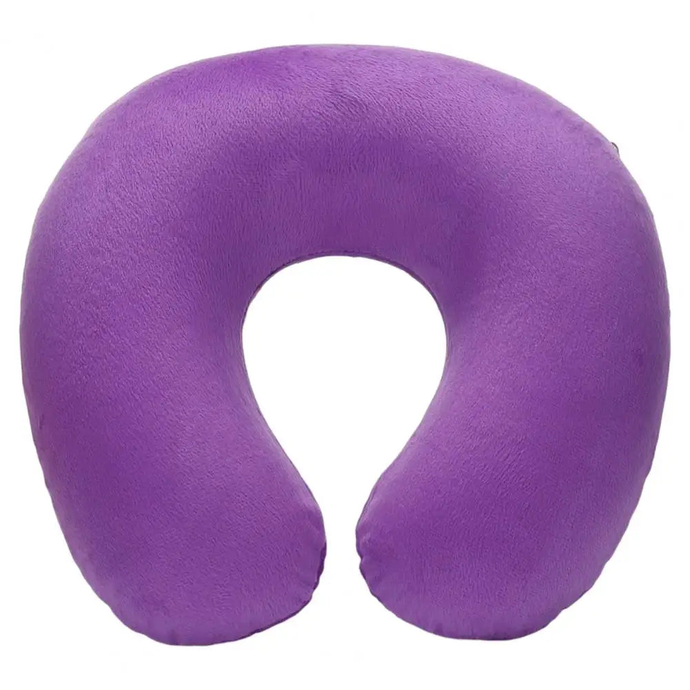 Almohada de cuello en forma de U, inflable, para aliviar la fatiga, para viajes, reposacabezas de vuelo, cojín para dormir en forma de U para avión.