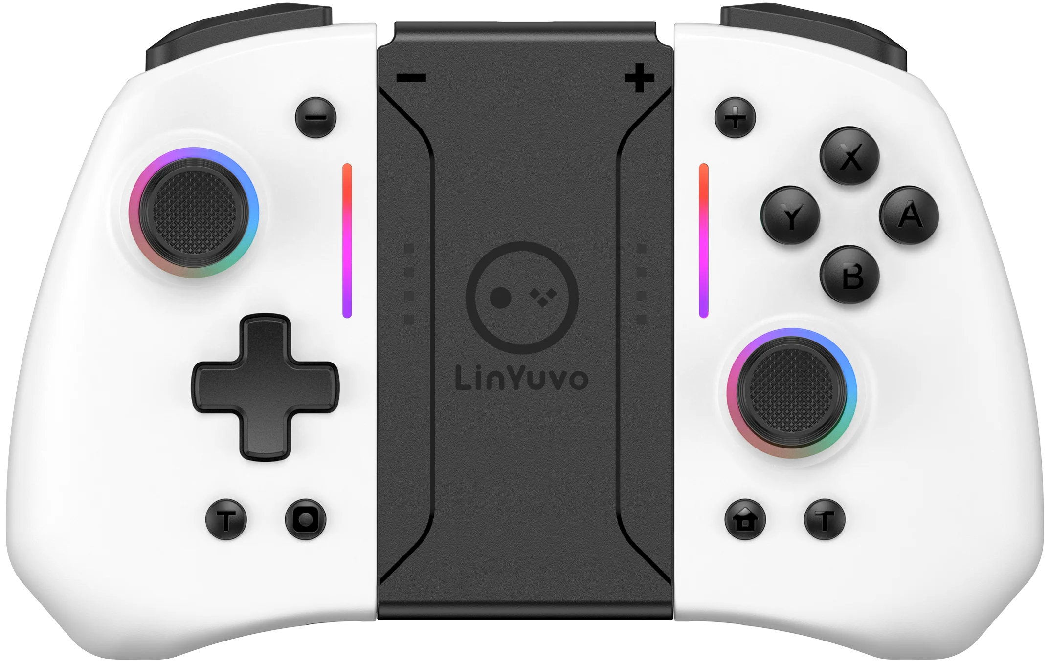 LinYuvo KS42 Meteor Light Wireless Joy-pad with 8 Color RGB Lights for Switch/Lite/OLED, with Programmable,,Turbo & Vibration