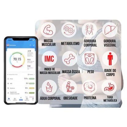 Báscula electrónica especial para el control corporal y la pérdida de grasa, modo inteligente, báscula de grasa corporal Bluetooth, báscula de peso para el hogar, ultraprecisa