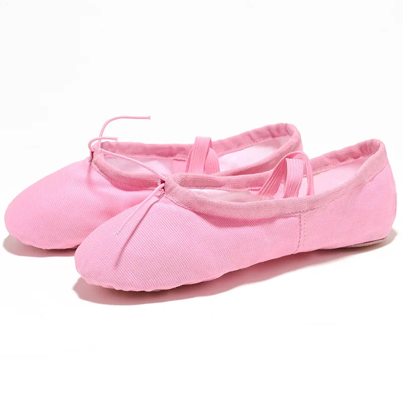 Flat Head Slippers for Kids, Soft Ballet Slippers, Belly Dance Shoes, Yoga, Gym, Black and White, Women and Men