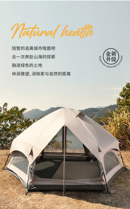 Fully automatic mushroom tent Outdoor camping field camping folding portable quick opening thickened rain proof tent