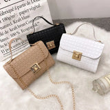 Minimalist PU Leather Chain Shoulder Bag High-Capacity Underarm Handbag Single Shoulder Bag Tote Bag Female Crossbody Bag