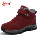 Botas de nieve YRZL para hombre, zapatillas impermeables, botas de felpa súper cálidas para mujer, botas de senderismo antideslizantes para exteriores, zapatos de trabajo para invierno