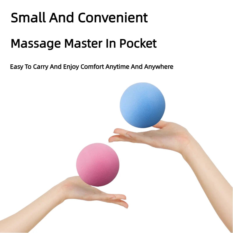 Pelota de fascia de TPE de 6 cm para relajación muscular profunda, ejercicio, fitness, yoga, masaje, puntos gatillo, alivio del dolor y el estrés. 