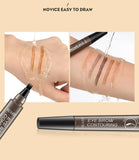 Lápiz de cejas de 4 puntos Maquillajes Para Mujer lápiz líquido para cejas resistente al agua maquillaje cosmético de larga duración lápiz de cejas Microblade
