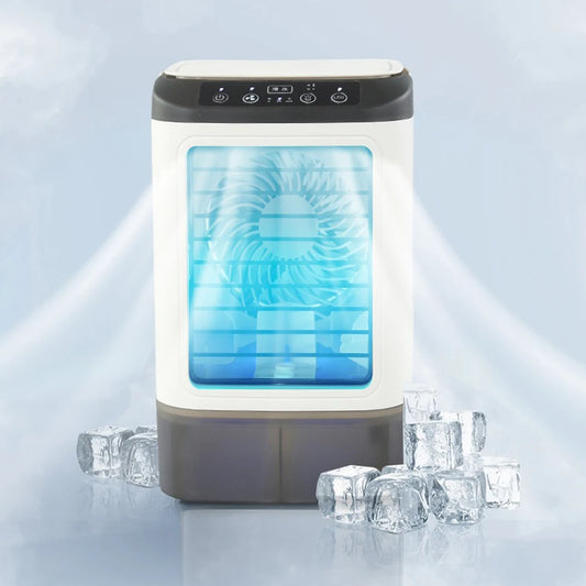 USB Portable Air Conditioner Fan Mini 3 Gears Home Desktop Cooling Fan LED Night Lamp Air Cooler for Room Office Camping 선풍기