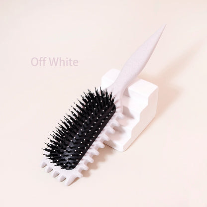 Cepillo de aire avanzado con cojín de aire y peine de dientes duros, especial para pelucas de cabello natural. 
