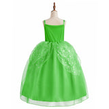 Girls Elsa Anna Dress Children Princess Carnival Dress Kids Jasmine Rapunzel Pageant Flower Disguise Cosplay Christmas Costume