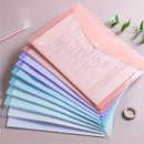 10pcs A4 Transparent Plastic File Folders, Waterproof PP Document Storage Bags - For Student Test Papers & Office Organization