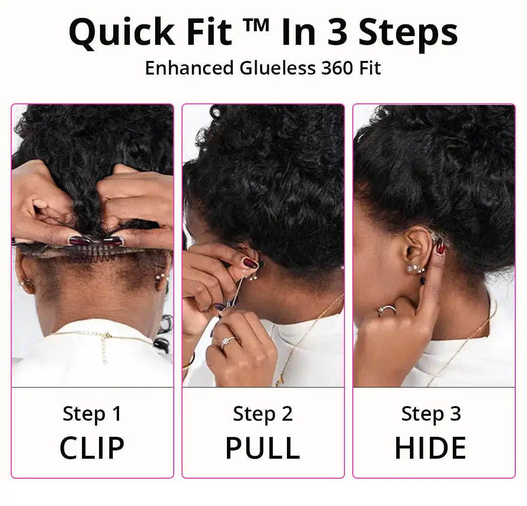 Peruca lace 360 cabelo humano cacheado HD - alta densidade 250%