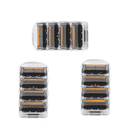 Old-fashioned Genuine Fusion Razor for Men Face Hair Shaving Removal Safety Manul Shaver Replacement Razor Blades Cassettes