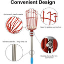 Fruit Picker 260cm Adjustable Deep Basket Convenient Harvesting Fruit Collector Catcher Apple Peach Picking Garden Tools