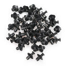 8mm Plastic Rivets Fasteners Screw Car Bumper Fender Black Rivet Car Fastener Clips for Toyota Focus Kia Nissan Yamaha