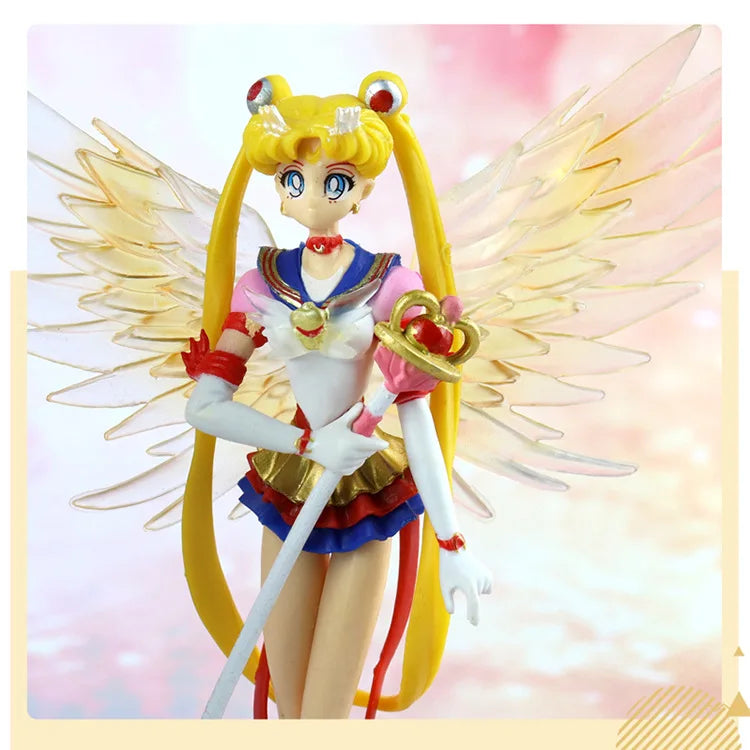 16CM Anime Sailor Moon Usagi Tsukino Figure PVC Cake Ornaments Doll Collection Toys Usagi Tsukino Action Figurine
