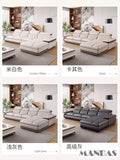 MINGDIBAO Premium Italian Genuine Leather Sofa Set for Living Room with Adjustable Headrests, Bluetooth Speaker, Wireless Charge