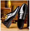 Luxury Mens Leather Shoes Retro Carved Lace-up Brogue Oxford Wedding Men Dress Shoes Male Formal Business Gentleman Office Shoes