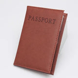 Fashion Women Men Passport Cover Pu Leather Solid color Travel ID Credit Card Passport Holder Packet Wallet Purse Bags Pouch