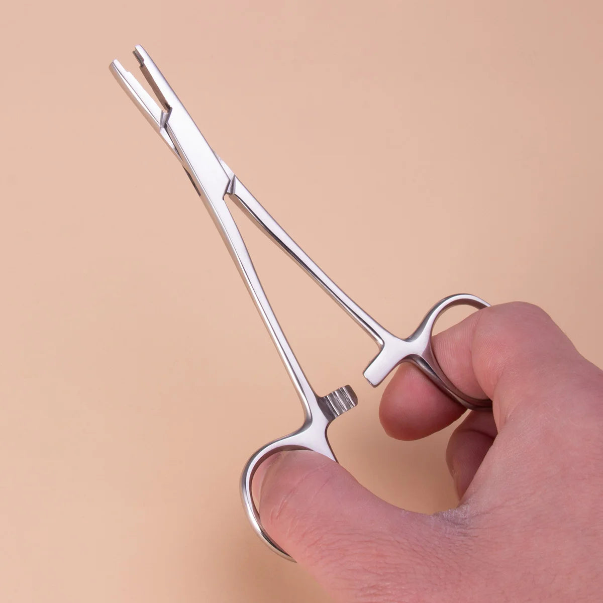 1 alicate de bola apretada para desenroscar, herramienta para joyería de perforación, alicates de sujeción de anclaje dérmico de acero quirúrgico, herramienta de perforación, pinzas dérmicas