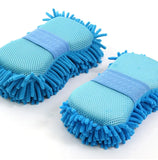 2Pcs Coral Car Wash Mitts Car Cleaning Sponge Care Detailing Brushes Auto Gloves Styling Car Cleaning Tools Auto Accessories