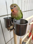 Wooden Parrot Play Stands, Bird Swing Tray Cup Toys, 53x23x36cm Hanging Ladder Bridge for Park Style Climbing  Cage