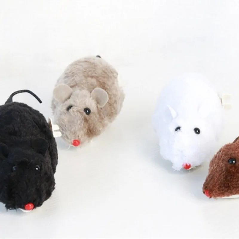 Cat Toy Clockwork Simulation Mouse, Battery-Free Durable Indoor Cats Get High, Relieve Boredom, Interactive Plush Toys, Pet Supplies