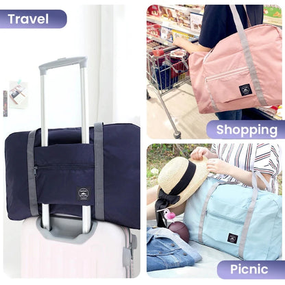 Portable Foldable Travel Duffle Bag Large capacity sports Gym Bag, Lightweight carry on Luggage Duffle Bag coach Bag Travel Bag
