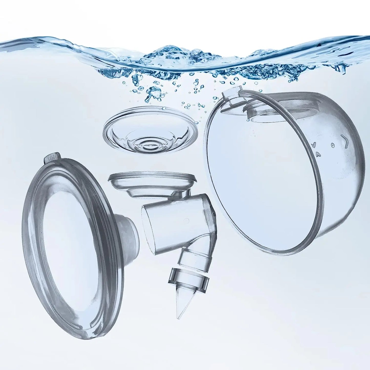 Válvula de pico de pato y diafragma de silicona, compatible con extractor de leche eléctrico, piezas y accesorios (juego de 10 piezas)