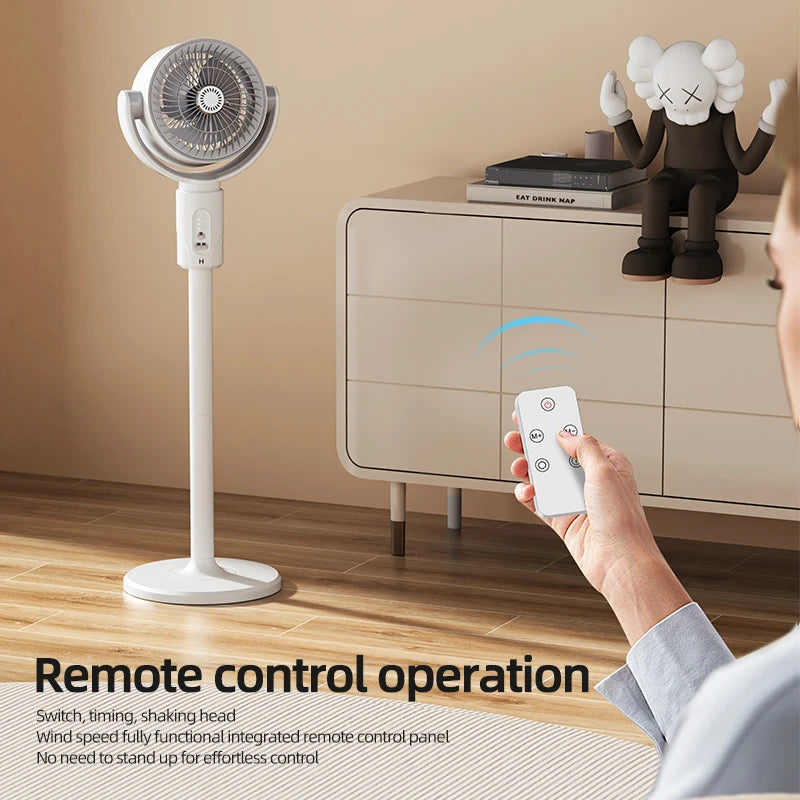 F1 Air Turbine Circulation Fan Floor-standing Fans Adjustable Air Circulating Fan Adjustable Height Timing Control Rechargeab