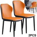 2pc dining chair Kitchen Chairs PU Padded Seat chair Cafe Chair Soft Bedroom Luxury Chairs Relaxing Home Furniture Kitchen Chair