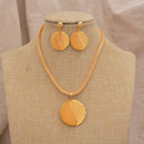 Jewelry Set For Women  Gold Plated With Necklace Pendant Nigerian Wedding Jewelry