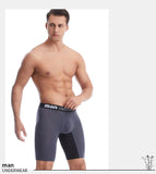 Men's Underpants Boxer Shorts Mid Waist Bamboo Fiber Boxers Plus Size 5XL 6XL 7XL Open Crotch Long Boxer Cotton Men Underwear
